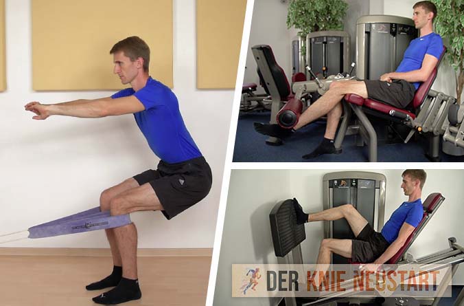 Fitnessstudio Übungen für Patellaspitzensyndrom