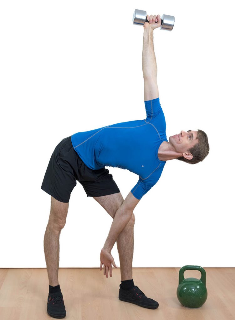 Windmill mobility exercise